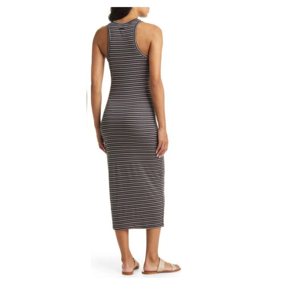 Billabong Young Love Stripe Sleeveless Midi Dress Size Small - Picture 2 of 10